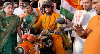 तमिलनाडु से बुलेट से समस्तीपुर पहुंची राजलक्ष्‍मी मंदा, 21 हजार किलोमीटर की यात्रा तय कर पहुंचेंगी नई दिल्‍ली