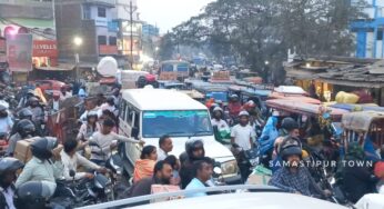 लगभग पांच घंटे तक जाम से जुझता रहा समस्तीपुर शहर, रेंगते रहे वाहन