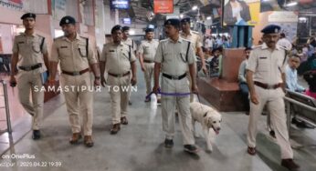 पीएम मोदी के दौरे को लेकर समस्तीपुर रेल मंडल अलर्ट मोड पर, रेलवे स्टेशन पर RPF-GRP ने चलाया सर्च अभियान